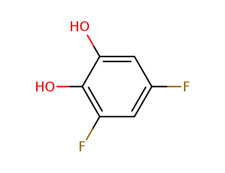 Molecular Structure of 147300-09-2 (1,2-Benzenediol,3,5-difluoro-(9CI))