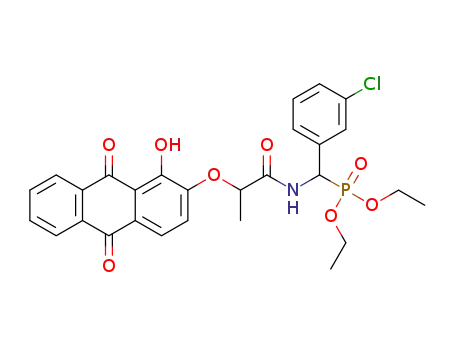 O,O′-diethyl (3-chlorophenyl)(2-(1-hydroxy-9,10-dioxo-9,10-dihydroanthracen-2-yloxy)propanamido)methylphosphonate