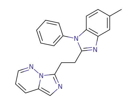 7-[2-(5-methyl-1-phenyl-1H-benzimidazol-2-yl)ethyl]imidazo[1,5-b]pyridazine