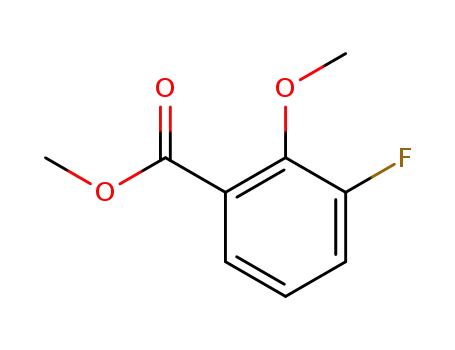 Molecular Structure of 106428-04-0 (Methyl3-fluoro-2-methoxybenzoate)