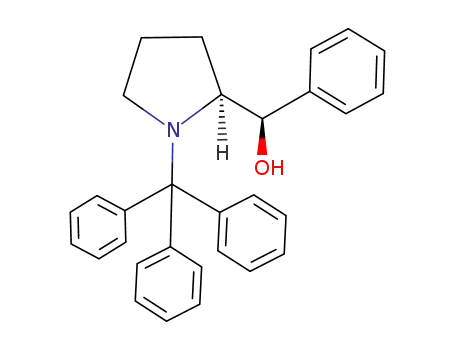Molecular Structure of 628292-19-3 ((αR,2S)-α-phenyl-1-triphenylmethyl-2-pyrrolidinemethanol)