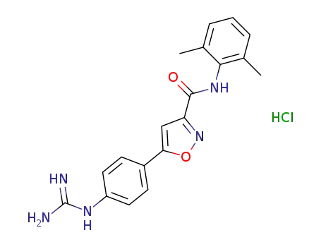 N-(2,6-dimethylphenyl)-5-(4-guanidinophenyl)isoxazole-3-carboxamide hydrochloride