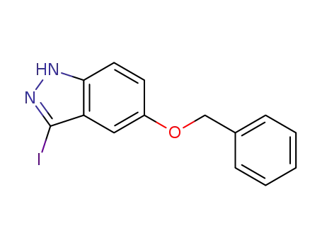 Molecular Structure of 854632-98-7 (5-(benzyloxy)-3-iodo-1H-indazole)