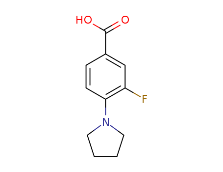 3-Fluoro-4-pyrrolidinobenzoic acid