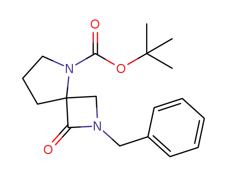 Molecular Structure of 1206970-01-5 (tert-butyl 2-benzyl-1-oxo-2,5-diazaspiro[3.4]octane-5-carboxylate)