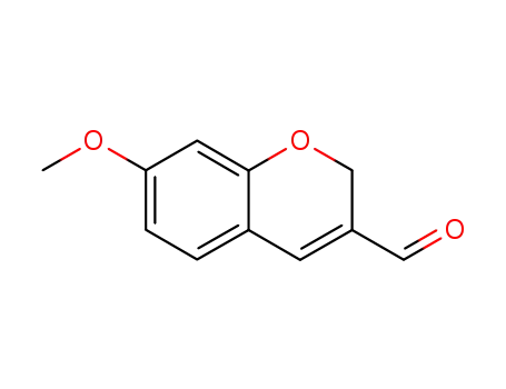 Molecular Structure of 57543-39-2 (7-METHOXY-2H-CHROMENE-3-CARBALDEHYDE)