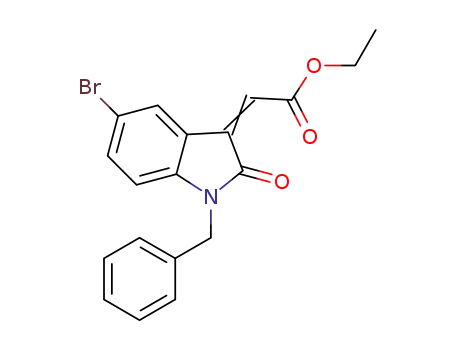 3,3-dibenzyl-2-ethyl-(1R,2S,5R)-1′-benzyl-5′-bromo-5-(2-methoxy-2-oxoethyl)-2′-oxospiro[cyclopentane-1,3′-indoline] 2,3,3-tricarboxylate