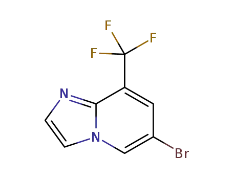 Molecular Structure of 1417334-55-4 (6-bromo-8-(trifluoromethyl)imidazo[1,2-a]pyridine)