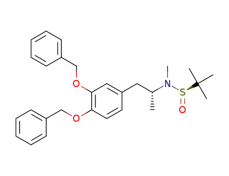 (R,R<sub>S</sub>)-N-[1-(3,4-dibenzyloxyphenyl)propan-2-yl]-N-methyltert-butylsulfinamide