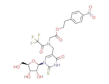 N-[(1-β-D-ribofuranosyl-1H-2-thiopyrimidin-5-yl)methyl]-N-trifluoroacetylglycine2-(p-nitrophenyl)ethyl ester
