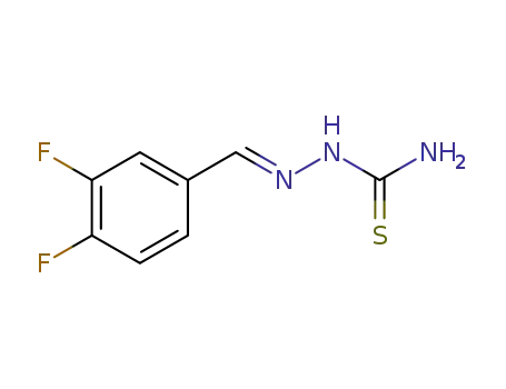 Molecular Structure of 1570052-89-9 ((E)-2-(3,4-difluoro-benzylidene)-hydrazine-carbothioamide)