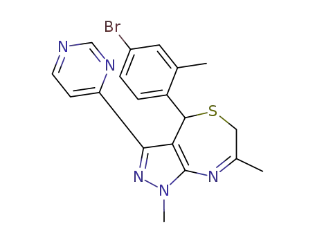 Molecular Structure of 1616360-21-4 (C<sub>19</sub>H<sub>18</sub>BrN<sub>5</sub>S)