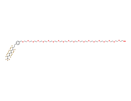 1-(4-(3,3,4,4,5,5,6,6,7,7,8,8,9,9,10,10,10-heptadecafluorodecyl)phenyl)-2,5,8,11,14,17,20,23,26,29,32,35,38,41,44,47,50,53,56,59-icosaoxahenhexacontan-61-ol
