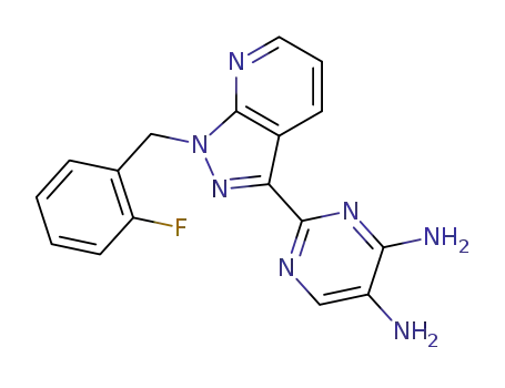 2-[1-(2-fluorobenzyl)-1H-pyrazolo[3,4-b]pyridin-3-yl]pyrimidine-4,5-diamine