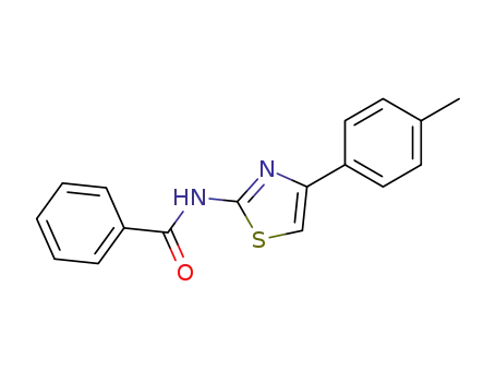 Molecular Structure of 103966-01-4 (Benzamide, N-[4-(4-methylphenyl)-2-thiazolyl]-)