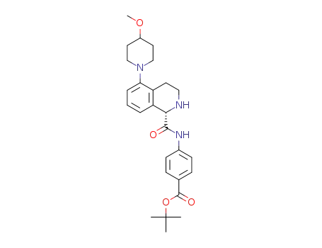 (S)-tert-butyl 4-(5-(4-methoxypiperidin-1-yl)-1,2,3,4-tetrahydroisoquinoline-1-carboxamido)benzoate