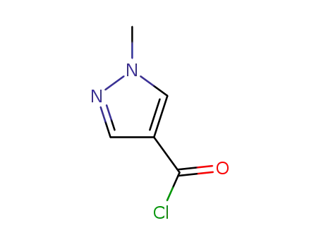 Molecular Structure of 79583-19-0 (1H-Pyrazole-4-carbonyl chloride, 1-methyl- (9CI))