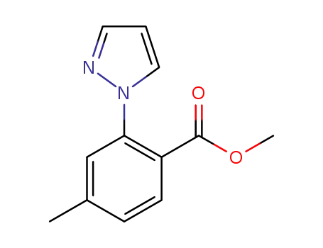 4-methyl-2-(1H-pyrazol-1-yl) benzoic acid methyl ester