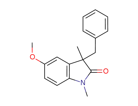 Molecular Structure of 123273-05-2 (3-benzyl-1,3-dimethyl-5-methoxy-2-oxoindoline)
