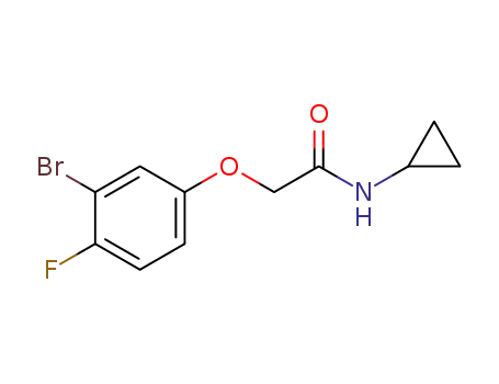 2-(3-bromo-4-fluorophenoxy)-N-cyclopropylacetamide