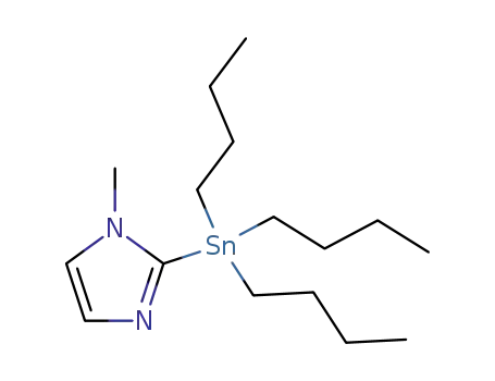 Molecular Structure of 105494-69-7 (1-Methyl-2-(tributylstannyl)-1H-imidazole)