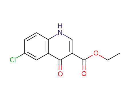 Molecular Structure of 79607-22-0 (ethyl 6-chloro-1,4-dihydro-4-oxoquinoline-3-carboxylate)