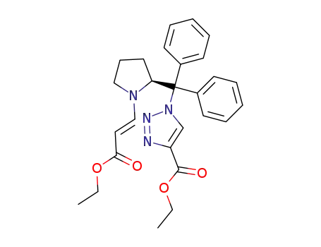 (E)-(S)-ethyl-1-((1-(3-ethoxy-3-oxoprop-1-en-1-yl)pyrrolidine-2-yl)diphenylmethyl)-1H-1,2,3-triazole