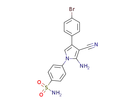 4-(2-amino-4-(4-bromophenyl)-3-cyano-1H-pyrrol-1-yl)benzenesulfonamide