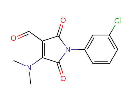 1-(3-chlorophenyl)-4-(dimethylamino)-2,5-dihydro-2,5-dioxo-1H-pyrrole-3-carbaldehyde