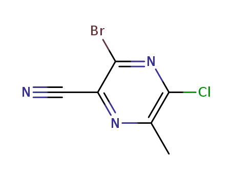 3-bromo-5-chloro-6-methylpyrazine-2-carbonitrile