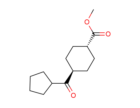 trans-4-cyclopentanecarbonyl-cyclohexanecarboxylic acid methyl ester