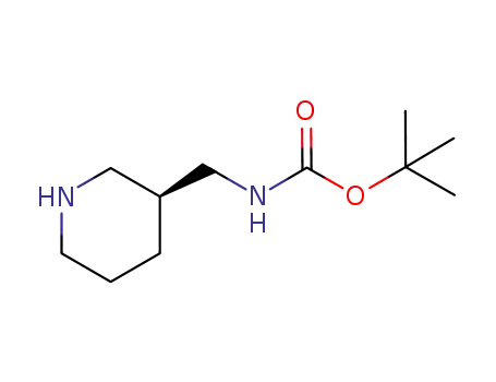 Molecular Structure of 1016167-99-9 ((S)-3-(Boc-aMinoMethyl)-piperidine)