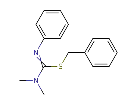 Carbamimidothioic acid, N,N-dimethyl-N'-phenyl-, phenylmethyl ester