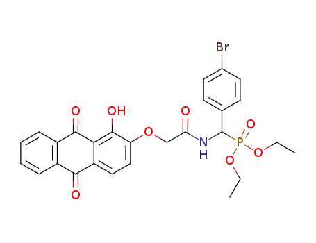 O,O′-diethyl (4-bromophenyl)(2-(1-hydroxy-9,10-dioxo-9,10-dihydroanthracen-2-yloxy)acetamido)methylphosphonate
