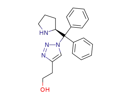 (S)-2-(1-(diphenyl(pyrrolidin-2-yl)methyl)-1H-1,2,3-triazol-4-yl)ethanol