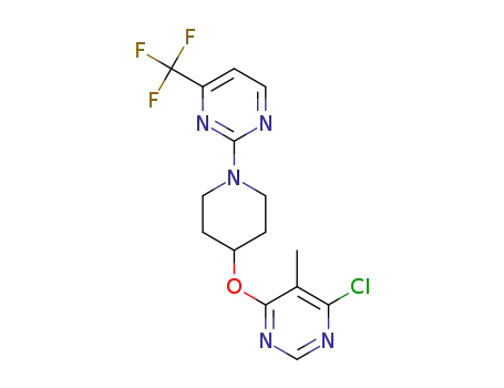 4-chloro-5-methyl-6-(1-(4-(trifluoromethyl)pyrimidin-2-yl)piperidin-4-yloxy)pyrimidine