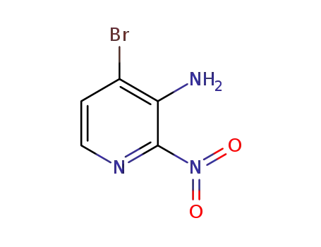 Molecular Structure of 1305317-30-9 (4-bromo-2-nitropyridin-3-amine)