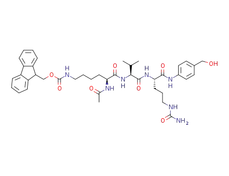 N<sup>2</sup>-acetyl-N<sup>6</sup>-[(9H-fluoren-9-ylmethoxy)carbonyl]-L-lysyl-L-valyl-N<sup>5</sup>-carbamoyl-N-[4-(hydroxymethyl)phenyl]-L-ornithinamide