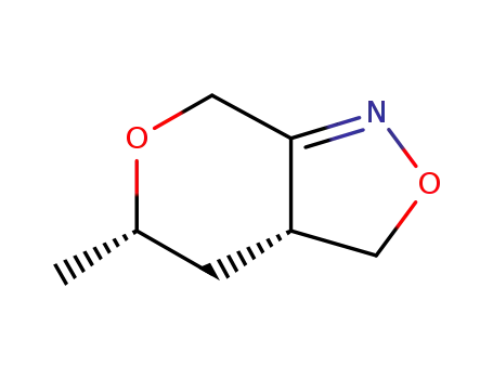 Molecular Structure of 1613393-51-3 ((3aR,5S)-3a,4,5,7-tetrahydro-5-Methyl-3H-pyrano[3,4-c]isoxazole)