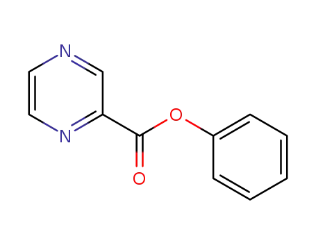 Molecular Structure of 184592-91-4 (Pyrazinecarboxylic acid, phenyl ester)