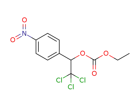 Molecular Structure of 1620143-51-2 (ethyl [2,2,2-trichloro-1-(4-nitrophenyl)ethyl]carbonate)