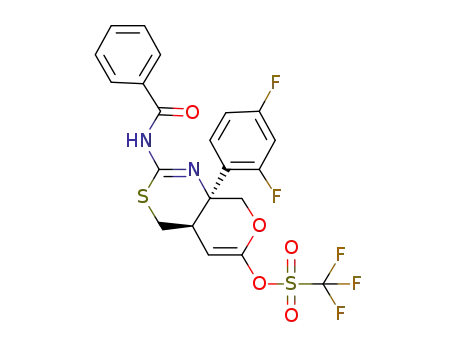(4aR,8aS)-2-(benzoylamino)-8a-(2,4-difluorophenyl)-4,4a,8,8a-tetrahydropyrano[3,4-d][1,3]thiazin-6-yl trifluoromethanesulfonate