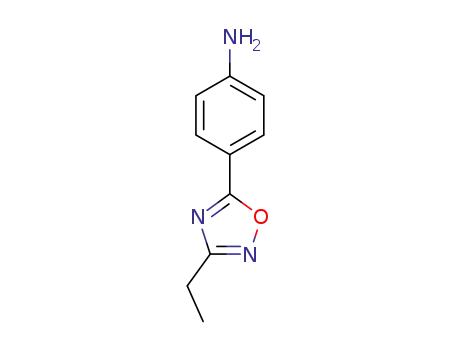Molecular Structure of 1015846-75-9 (4-(3-ethyl-1,2,4-oxadiazol-5-yl)aniline)