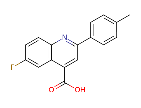 4-Quinolinecarboxylicacid, 6-fluoro-2-(4-methylphenyl)-
