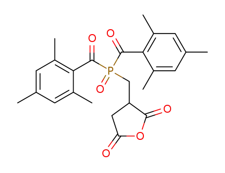 Molecular Structure of 1591652-65-1 (3-((bis(2,4,6-trimethylbenzoyl)phosphoryl)methyl)dihydrofuran-2,5-dione)