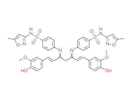 Molecular Structure of 1443768-38-4 (3,5-disulfamethoxazole curcumin)