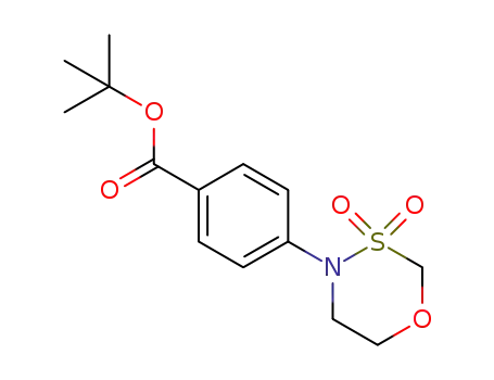 Molecular Structure of 1609356-28-6 (tert-butyl 4-(3,3-dioxido-1,3,4-oxathiazinan-4-yl)benzoate)