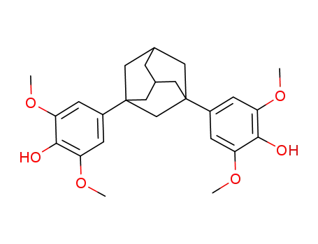 Molecular Structure of 1166222-89-4 (1,3-bis(4-hydroxy-3,5-dimethoxy-phenyl)-adamantane)
