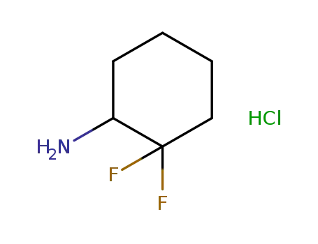 Molecular Structure of 921602-83-7 (2,2-DIFLUOROCYCLOHEXANAMINE HYDROCHLORIDE)