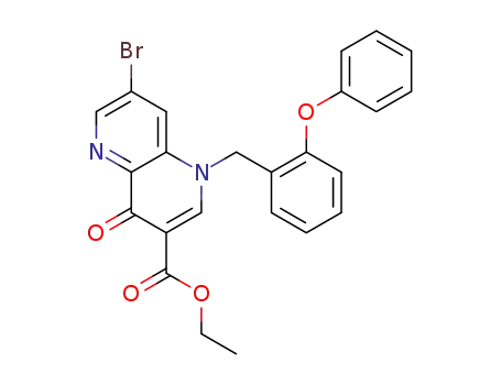ethyl 7-bromo-4-oxo-1-(2-phenoxybenzyl)-1,4-dihydro-1,5-naphthyridine-3-carboxylate
